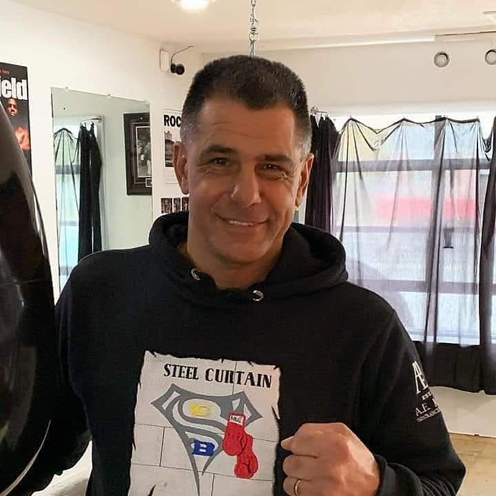 Steve Reid in December 2020 at Steel Curtain Boxing, the gym he opened in Warwick.